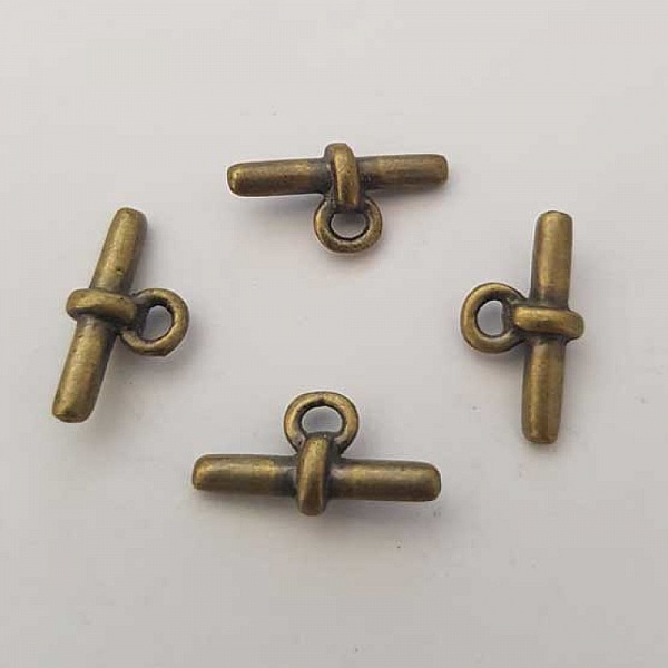 Barre Tige Pour Fermoir En M&eacute;tal Argent&eacute; N&deg;19 Bronze