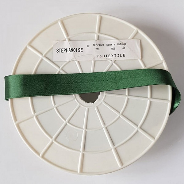 Biais uni Tout Textile Satin 1 M&egrave;tre col 65 Marron Fonc&eacute;