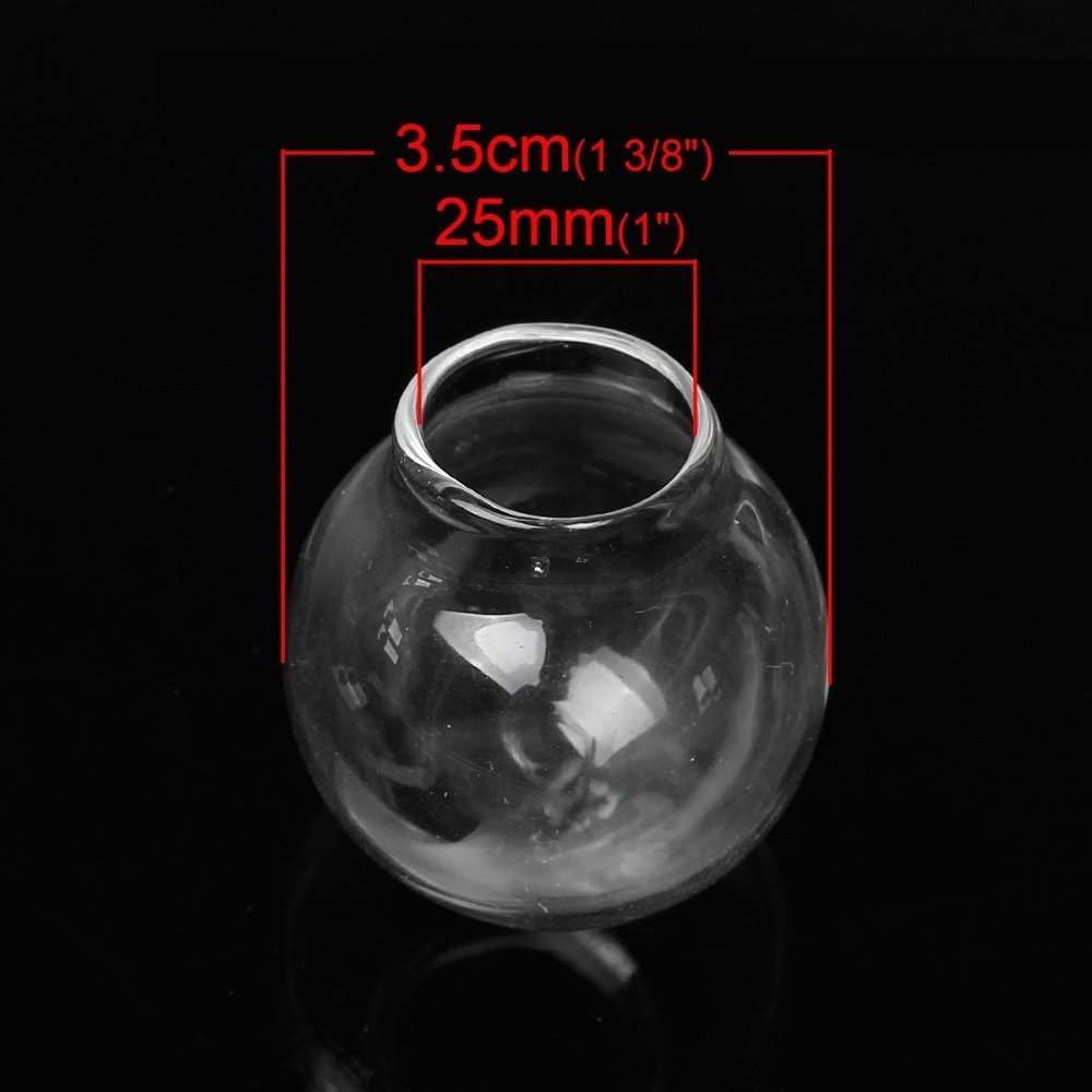 Boules en verre globe 01 de 35 mm 5 pièces à remplir