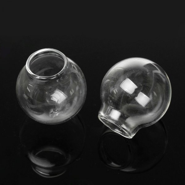 Boules en verre globe 01 de 35 mm 5 pi&egrave;ces &agrave; remplir