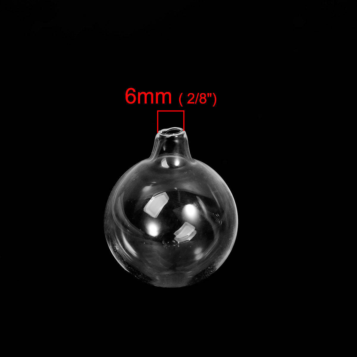 Boules en verre ronde à remplir fiole de 25mm 3 pièces