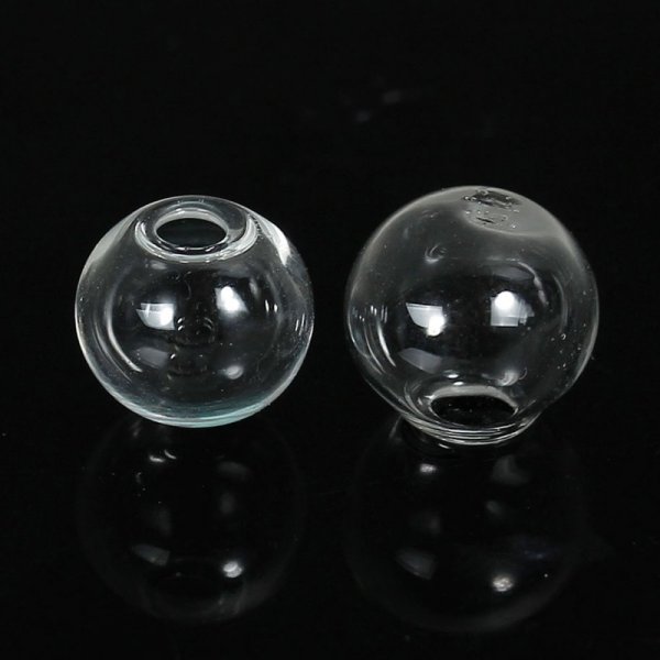 Boules en verre ronde de 10mm 20 pi&egrave;ces &agrave; remplir