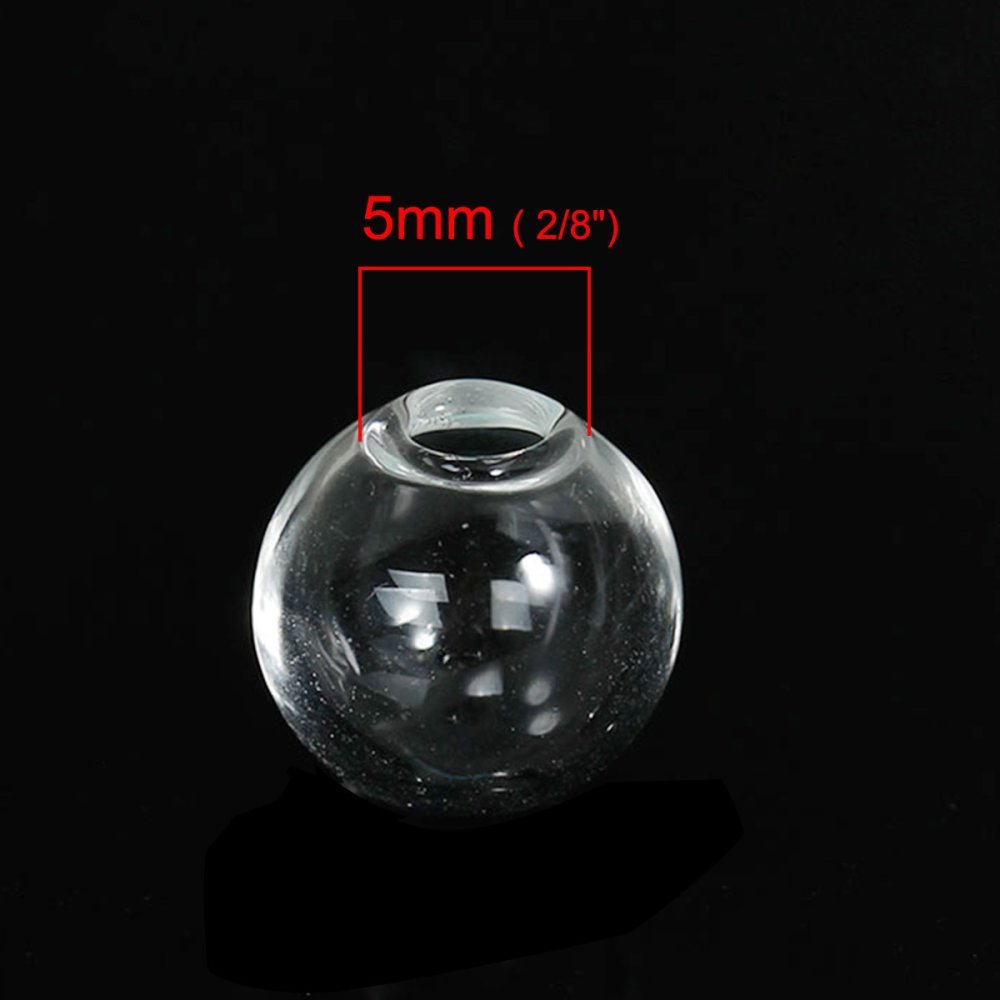 Boules en verre ronde de 18mm 20 pièces à remplir