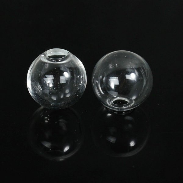 Boules en verre ronde de 18mm 20 pi&egrave;ces &agrave; remplir