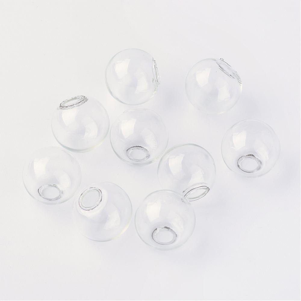 Boules en verre ronde de 10mm 50 pièces à remplir