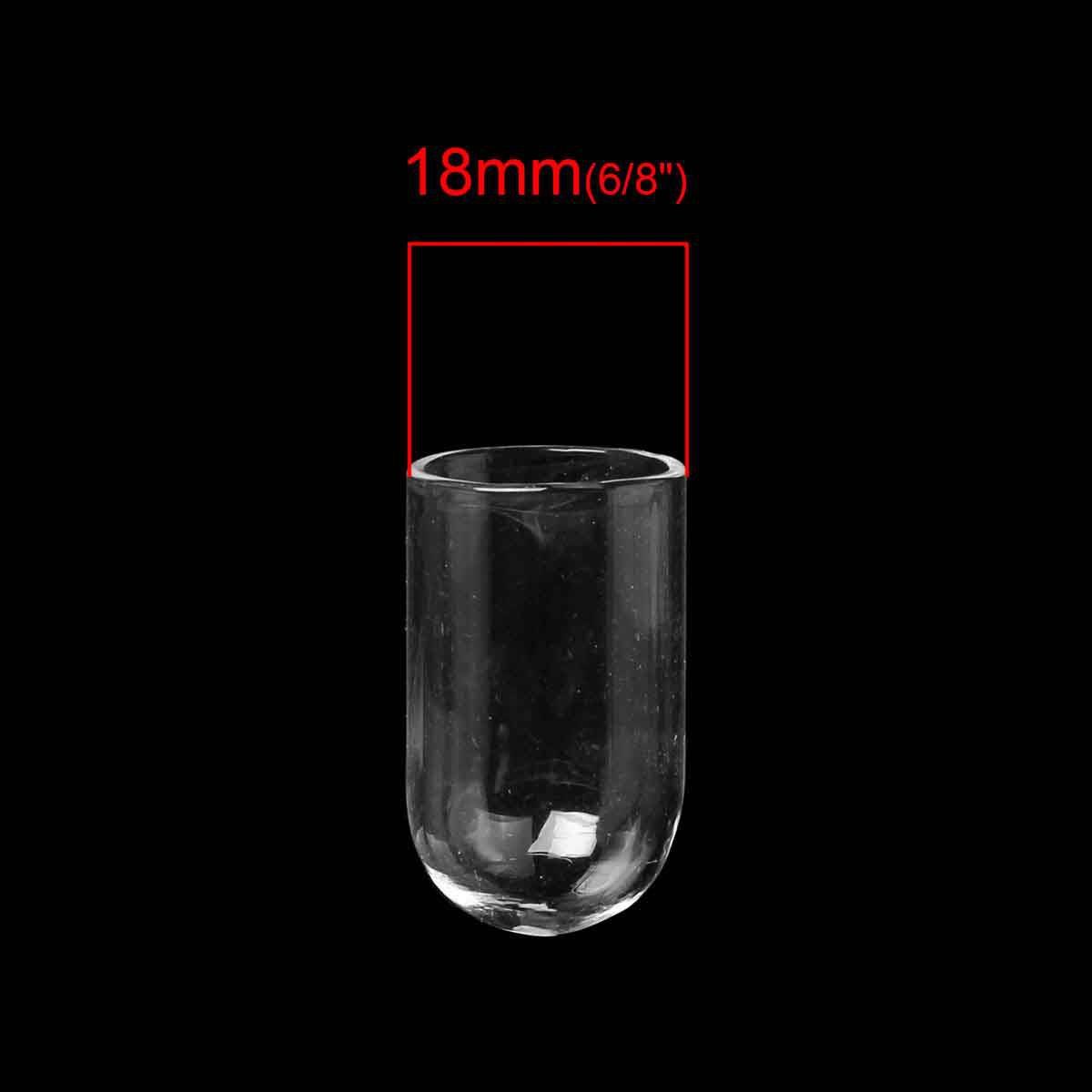 Boules en verre tube 01 de 24mm 5 pièces