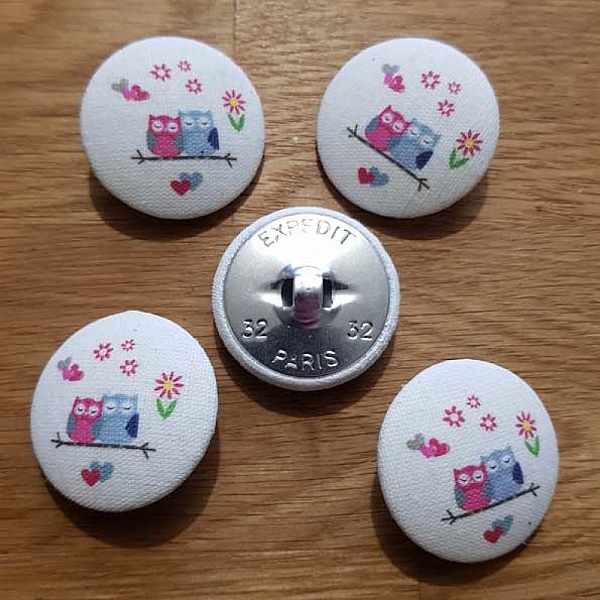 Bouton 32 mm recouvert tissus couture N&deg;13-02