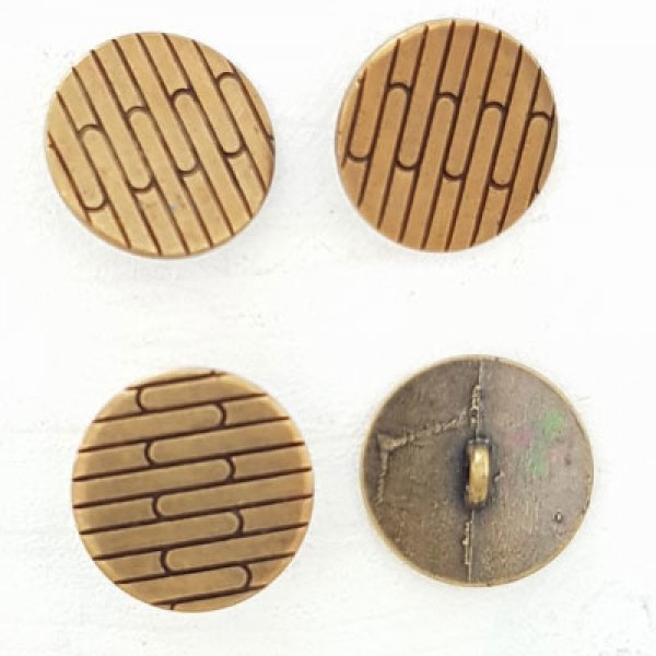 Bouton Dor&eacute; N&deg;17 de 21 mm Rond