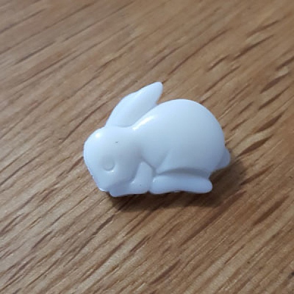 Bouton fantaisie &agrave; motifs pour enfants lapin N&deg; 11