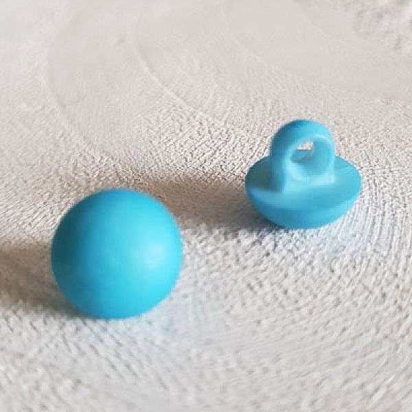 Boutons fantaisie, enfants, b&eacute;b&eacute;s Motif Demi Boule N&deg;04-01 Bleu