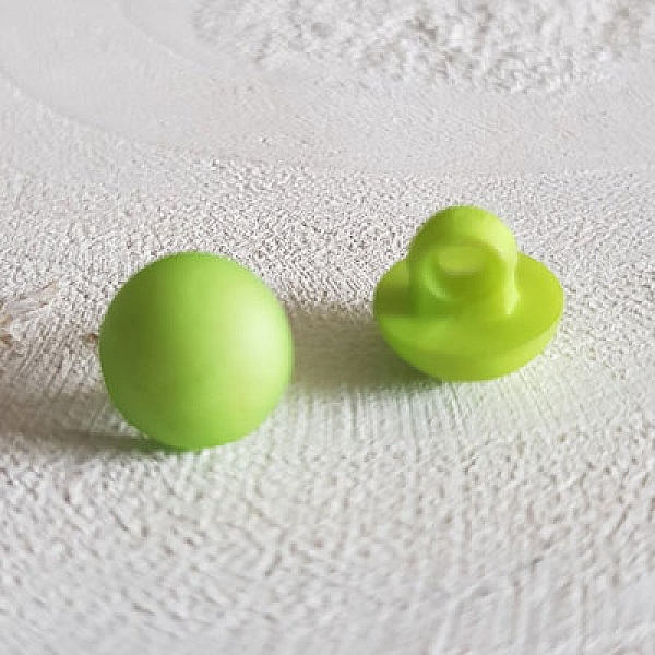 Boutons fantaisie, enfants, b&eacute;b&eacute;s Motif Demi Boule N&deg;04-02 Vert