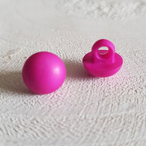 Boutons fantaisie, enfants, b&eacute;b&eacute;s Motif Demi Boule N&deg;04-04 Fushia