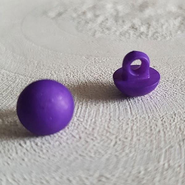 Boutons fantaisie, enfants, b&eacute;b&eacute;s Motif Demi Boule N&deg;04-08 Violet