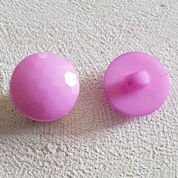 Boutons fantaisie, enfants, b&eacute;b&eacute;s Motif plat &agrave; facette N&deg;05-09 Violet
