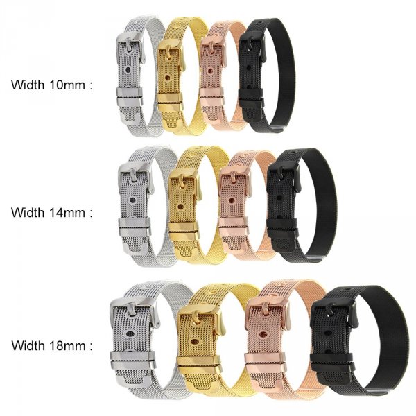 Bracelet Acier Inoxydable 10 mm Noir