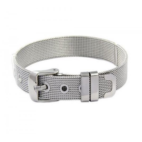 Bracelet Acier Inoxydable 10 mm Argent