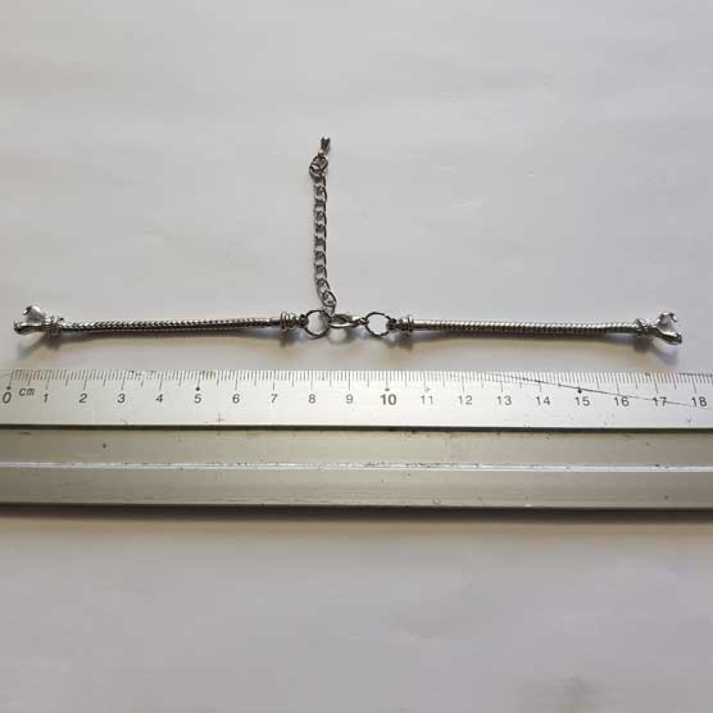 Bracelet Chaîne pour Cadran de Montre Style Européen avec Fermoir Mousqueton 8.5 X 9.5 Cm