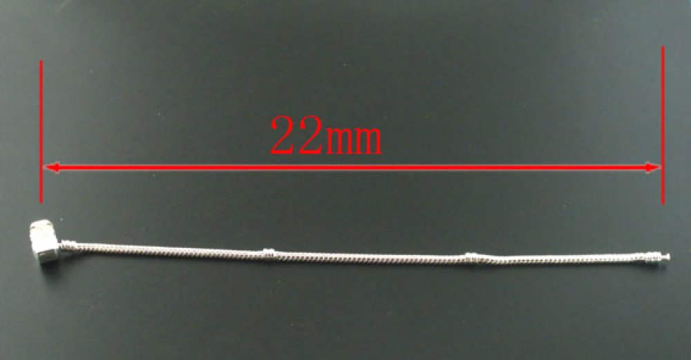 Bracelet Clip Européen 22 cm fermoir Lisse Plaqué Argent 925