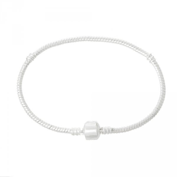 Bracelet Europ&eacute;en Clip 21cm fermoir Lisse