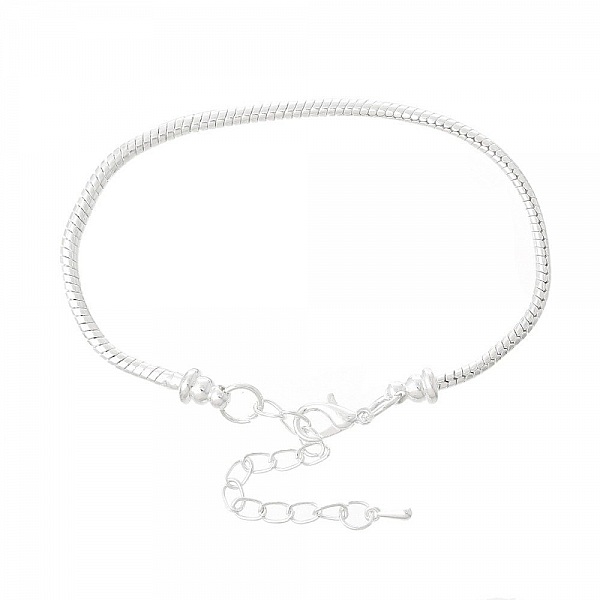 Bracelet Europ&eacute;en Mousqueton 20cm