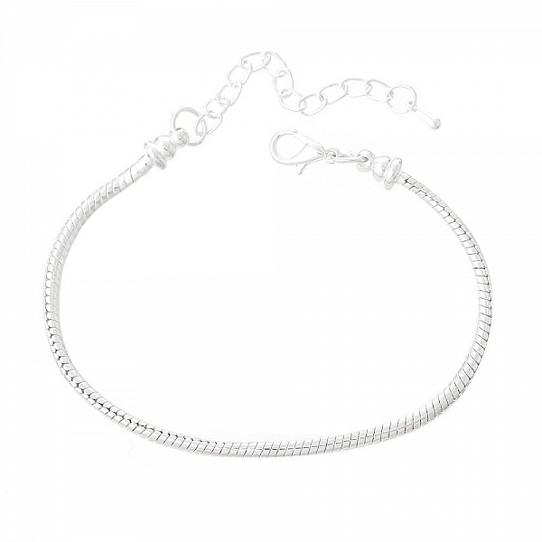 Bracelet Europ&eacute;en Mousqueton 20cm