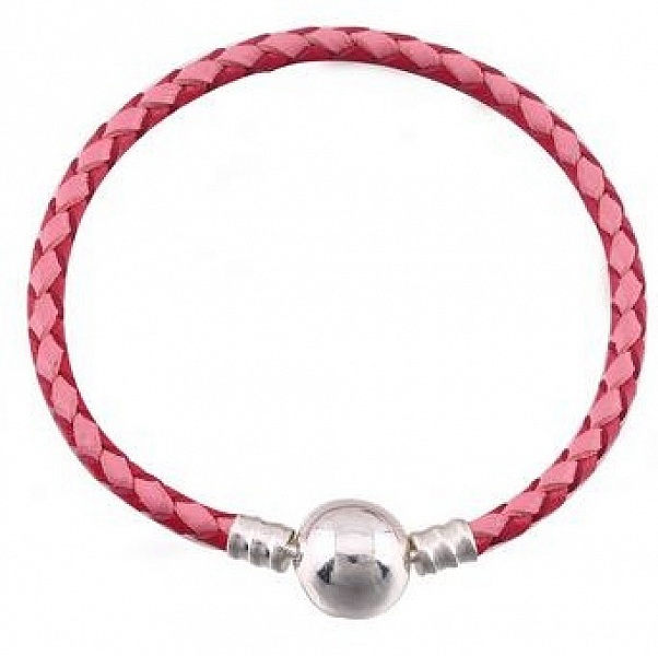 Bracelet Europ&eacute;en tress&eacute; Clip 02 19cm