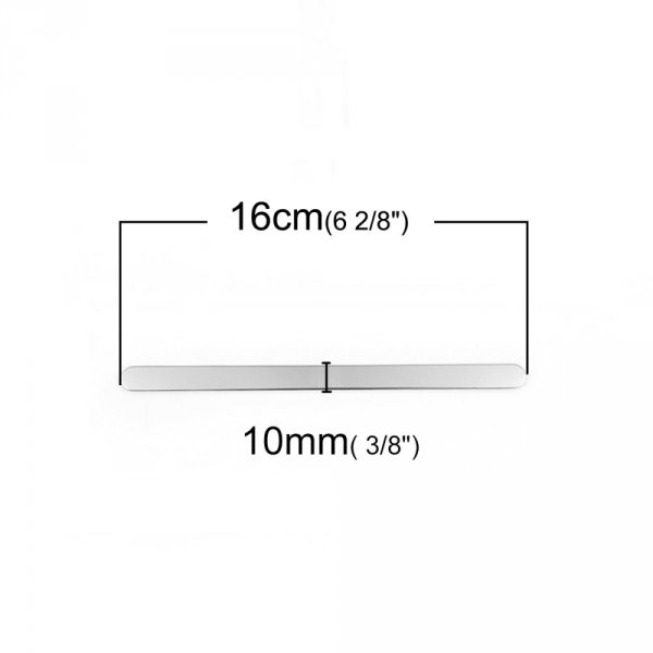 Bracelet Manchette Jonc 10 mm en Acier Inoxydable N&deg;05 &agrave; plier
