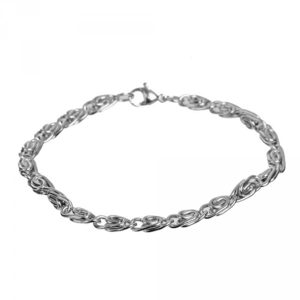 Bracelet N&deg;06 en 304 acier inoxydable de 21.5 cm