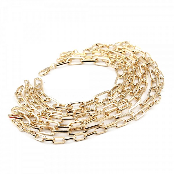 Bracelet maille ovale plaqu&eacute; or 16K 22 cm N&deg;03