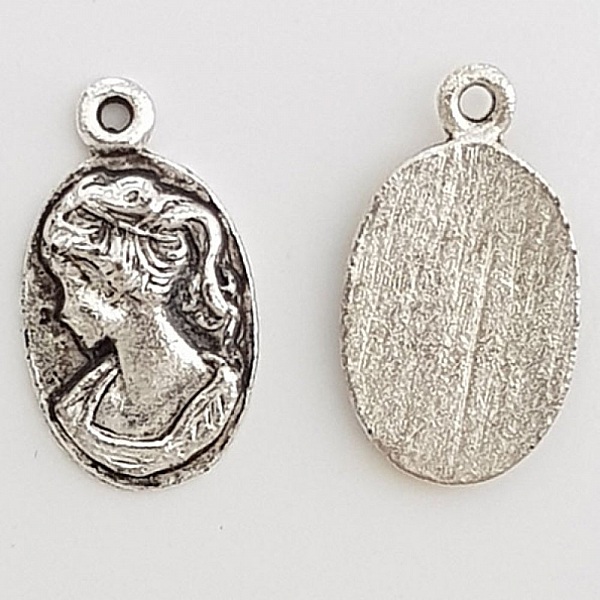 Breloque Cam&eacute;e femme N&deg;01 Argent