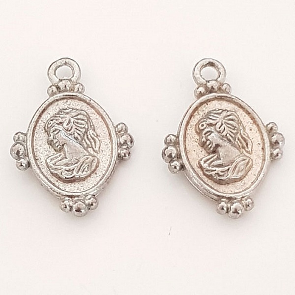 Breloque Cam&eacute;e femme N&deg;02 Argent