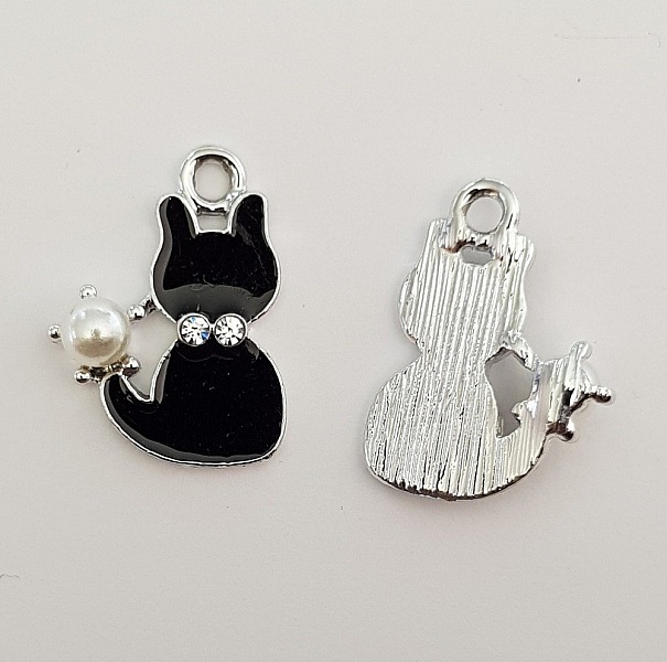 Breloque Chat N&deg;13 X 10 Pi&egrave;ces