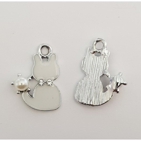 Breloque Chat N&deg;14 X 10 Pi&egrave;ces