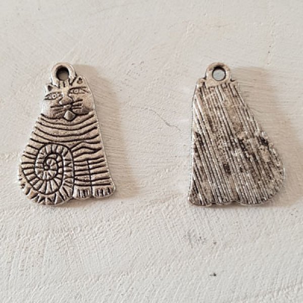 Breloque Chat N&deg;23 Argent