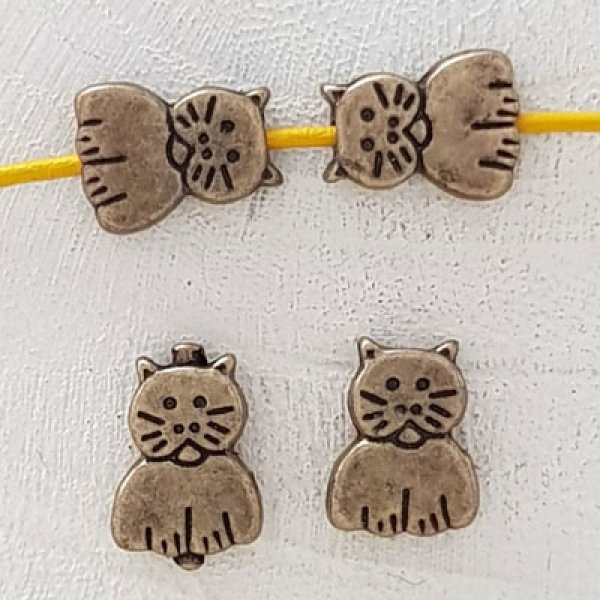 Breloque Chat N&deg;25 x 5 pi&egrave;ces