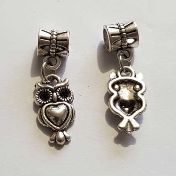 Breloque Chouette N&deg;20 Argent