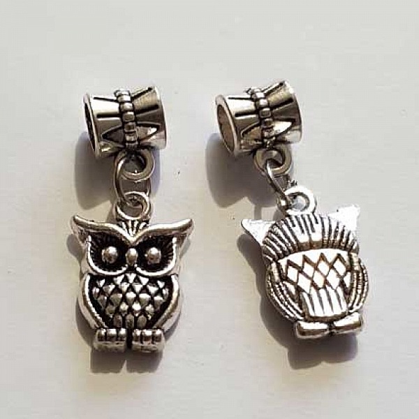 Breloque Chouette N&deg;23 Argent