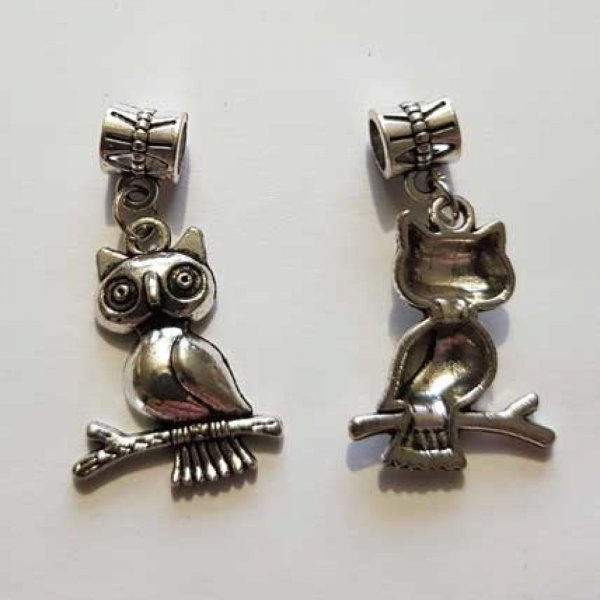 Breloque Chouette N&deg;25 Argent