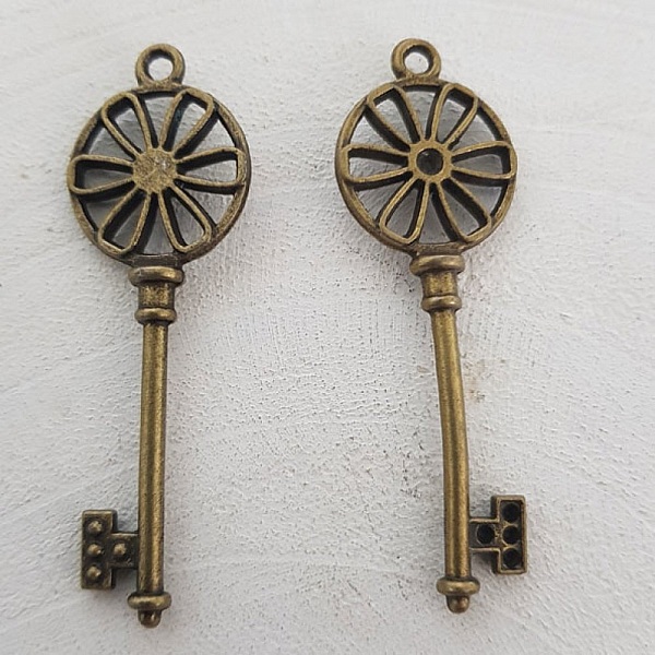 Breloque Clef N&deg;04 Bronze