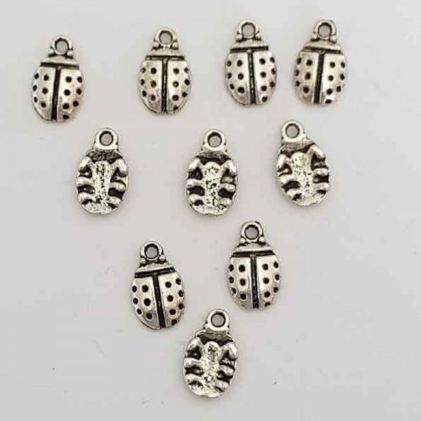 Breloque Coccinelle N&deg;01 x 4
