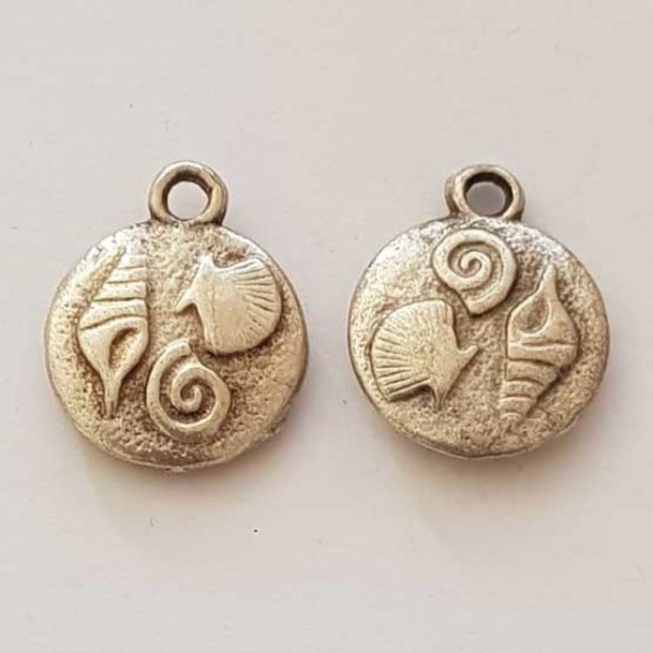 Breloque Coquillage Mer N&deg;07 Argent