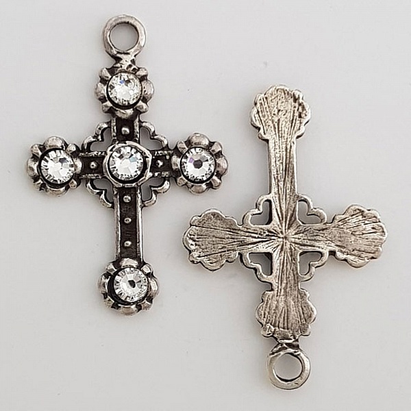 Breloque Croix N&deg;04 Argent