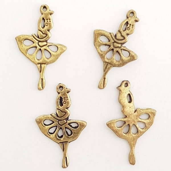 Breloque Danseuse N&deg;04 Vieil Or