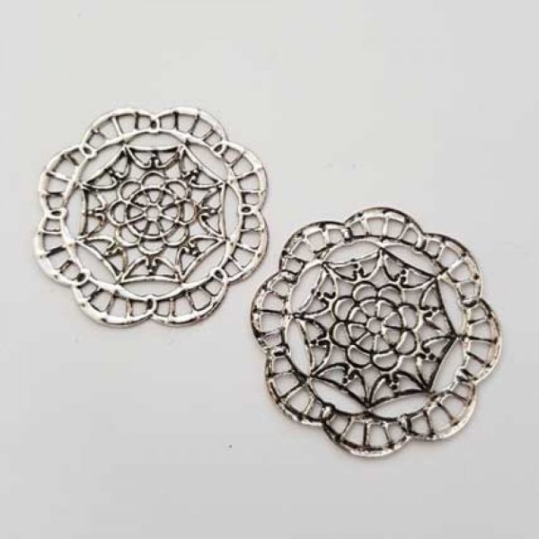 Breloque Divers N&deg;024 Argent Rond