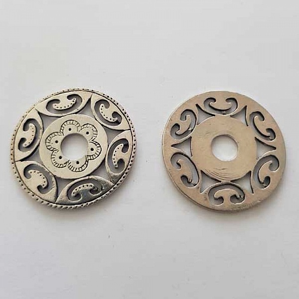 Breloque Divers N&deg;059 Rondelle Argent