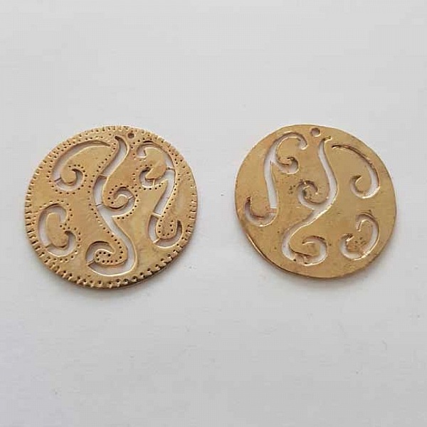 Breloque Divers N&deg;063 Rondelle Dor&eacute;