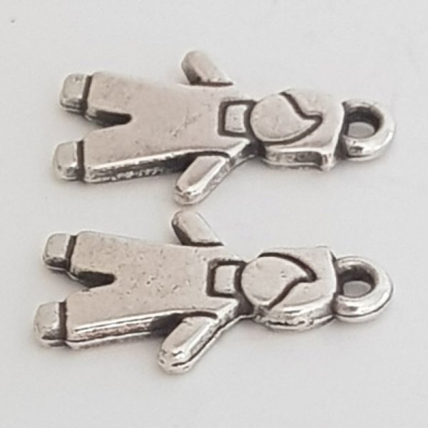 Breloque Enfant N&deg;29-01 Zamak (Plaqu&eacute; Argent)