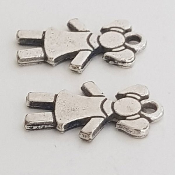 Breloque Enfant N&deg;29-02 Zamak (Plaqu&eacute; Argent)