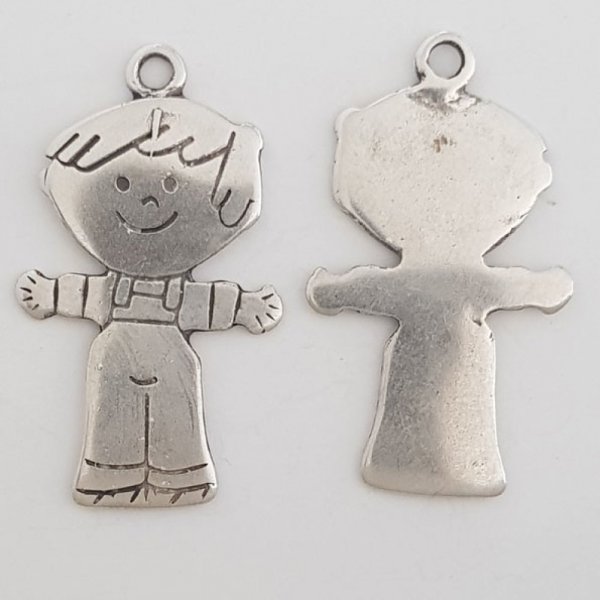 Breloque Enfant N&deg;34 Zamak (Plaqu&eacute; Argent)