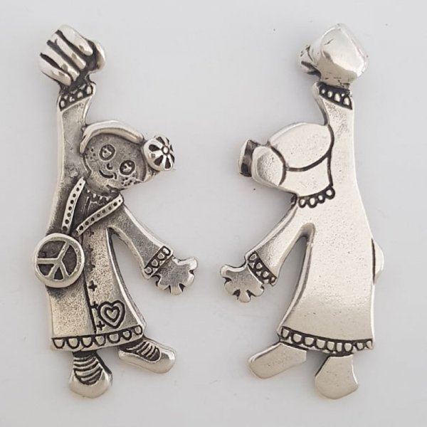 Breloque Enfant N&deg;41-02 Zamak (Plaqu&eacute; Argent)